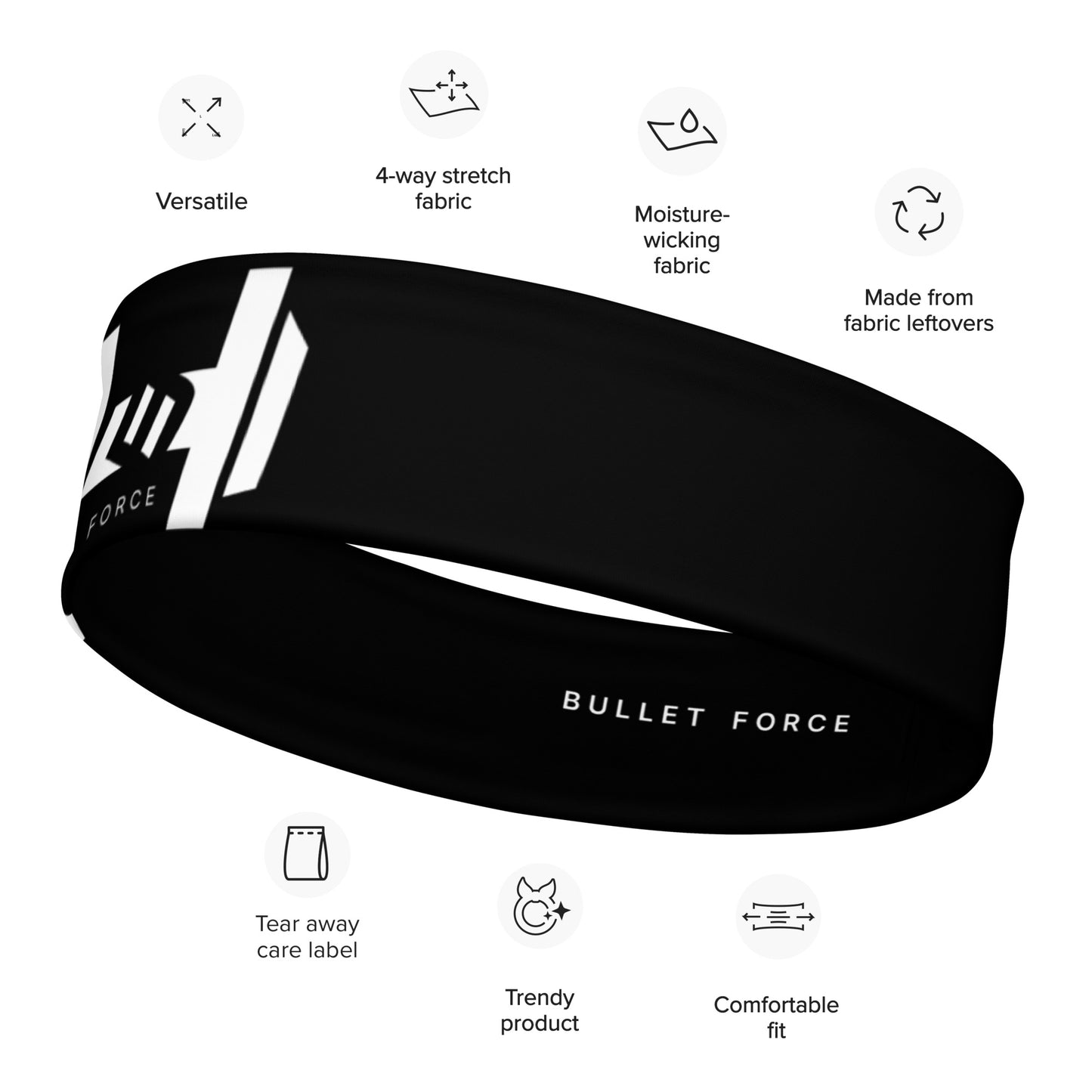 BF - IMPULSE BLACK HEADBAND