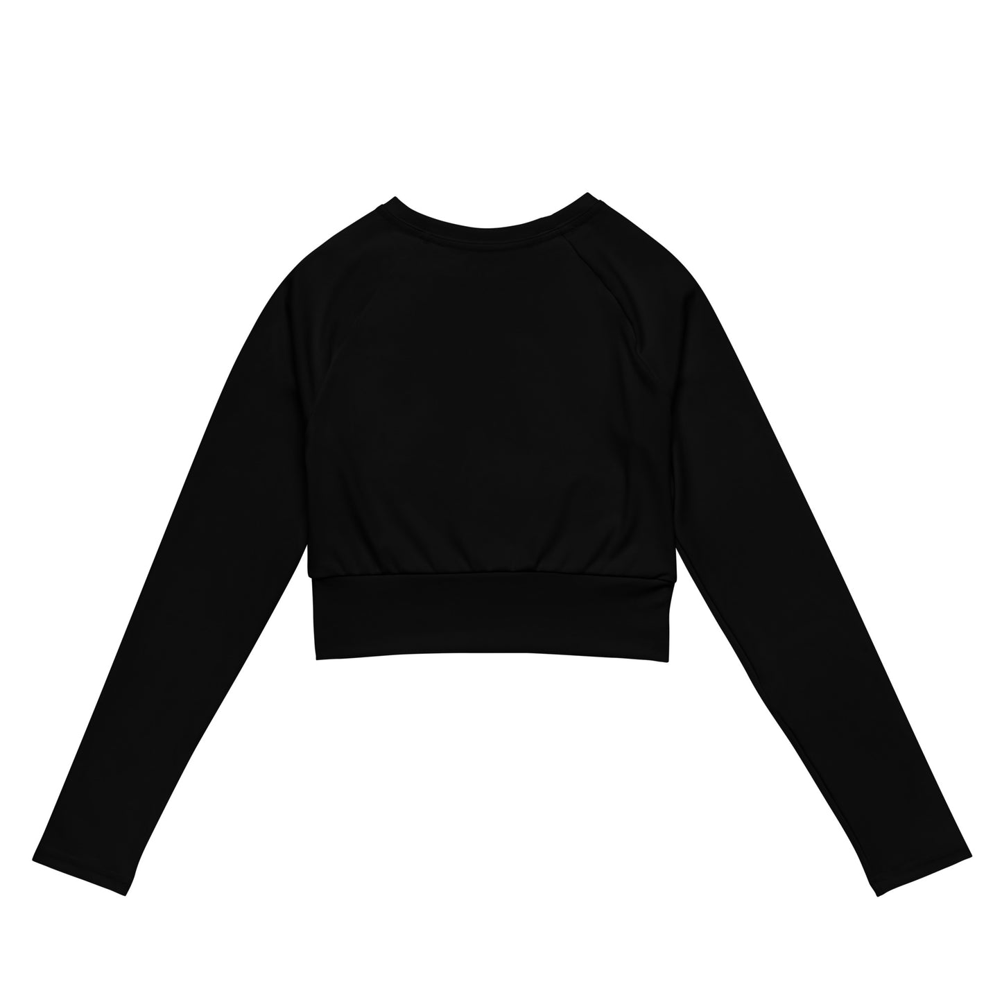 BF - WOMEN LONG SLEEVE CROP TOP BLACK