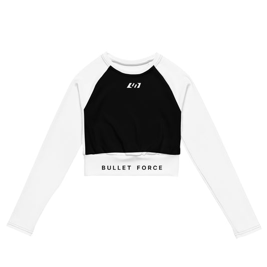 BF - WOMEN LONG SLEEVE CROP TOP PANDA