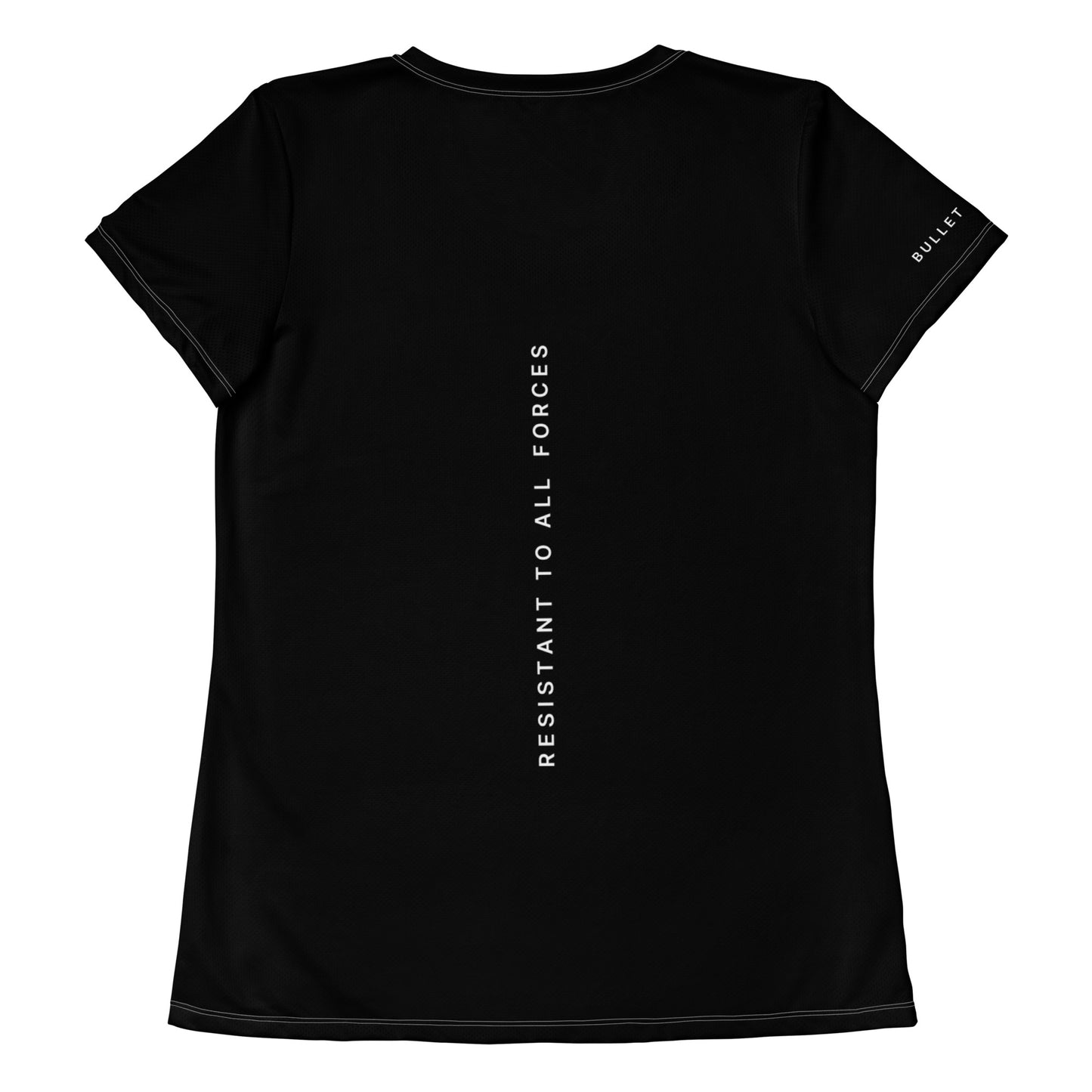 IMPULSE - WOMEN SWEAT ATHLETIC SHIRT BLACK MESH